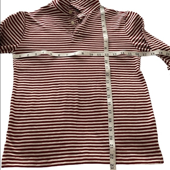 NWT CREWCUTS Kids Long Sleeve Stripe Polo Shirt L - Picture 4 of 7